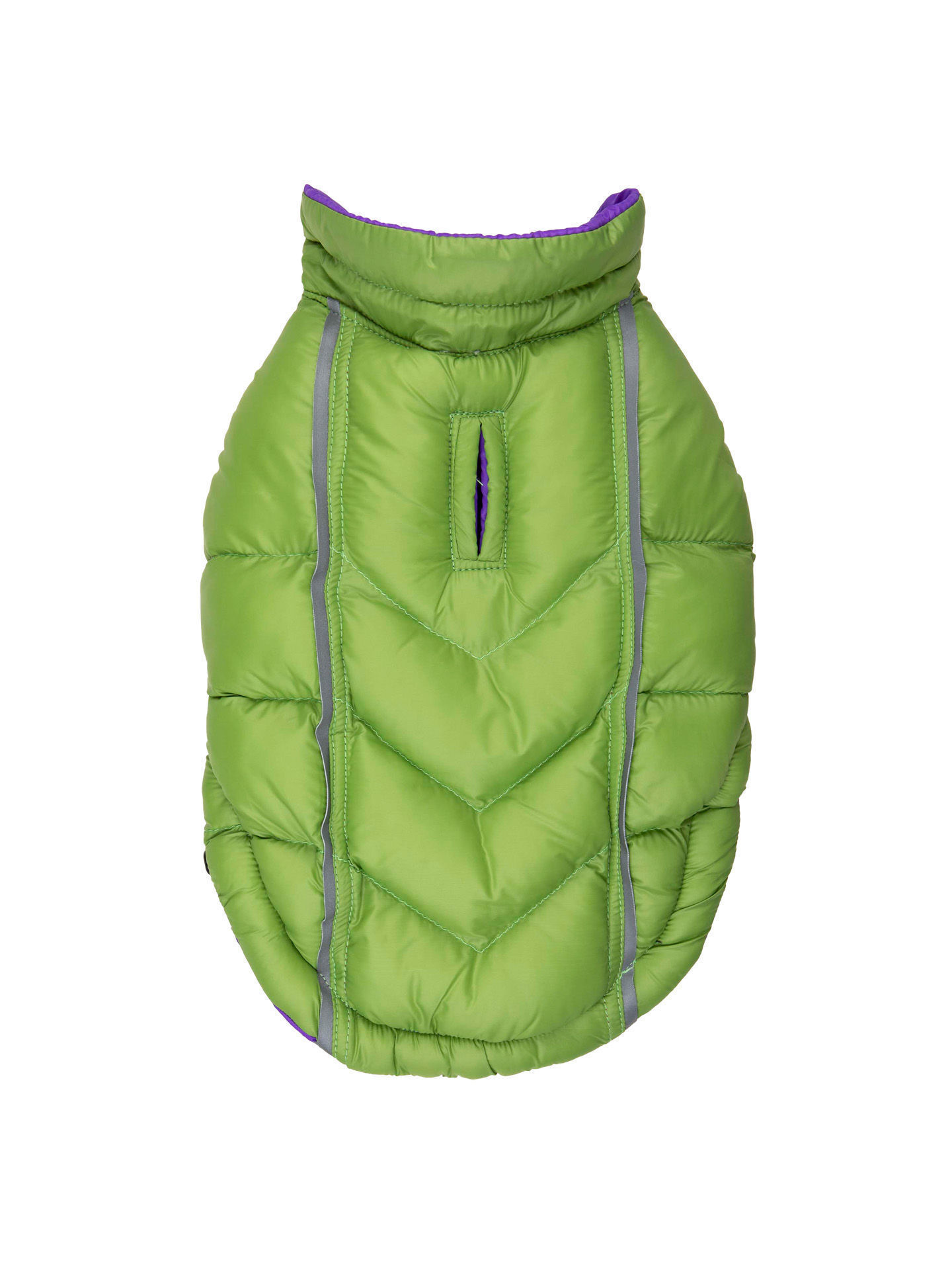 Picture of Featherlite Reversible-Reflective Puffer Vest Green/Purple