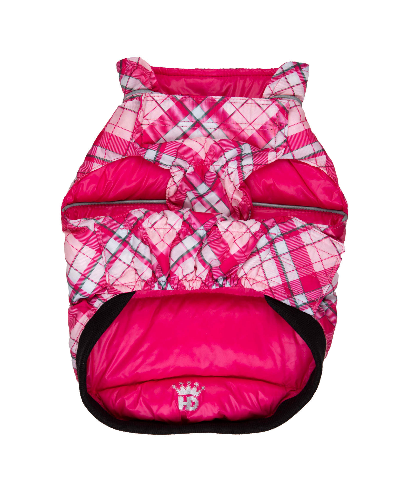 Picture of Flex-Fit Reversible Puffer Vest - Pink/Plaid