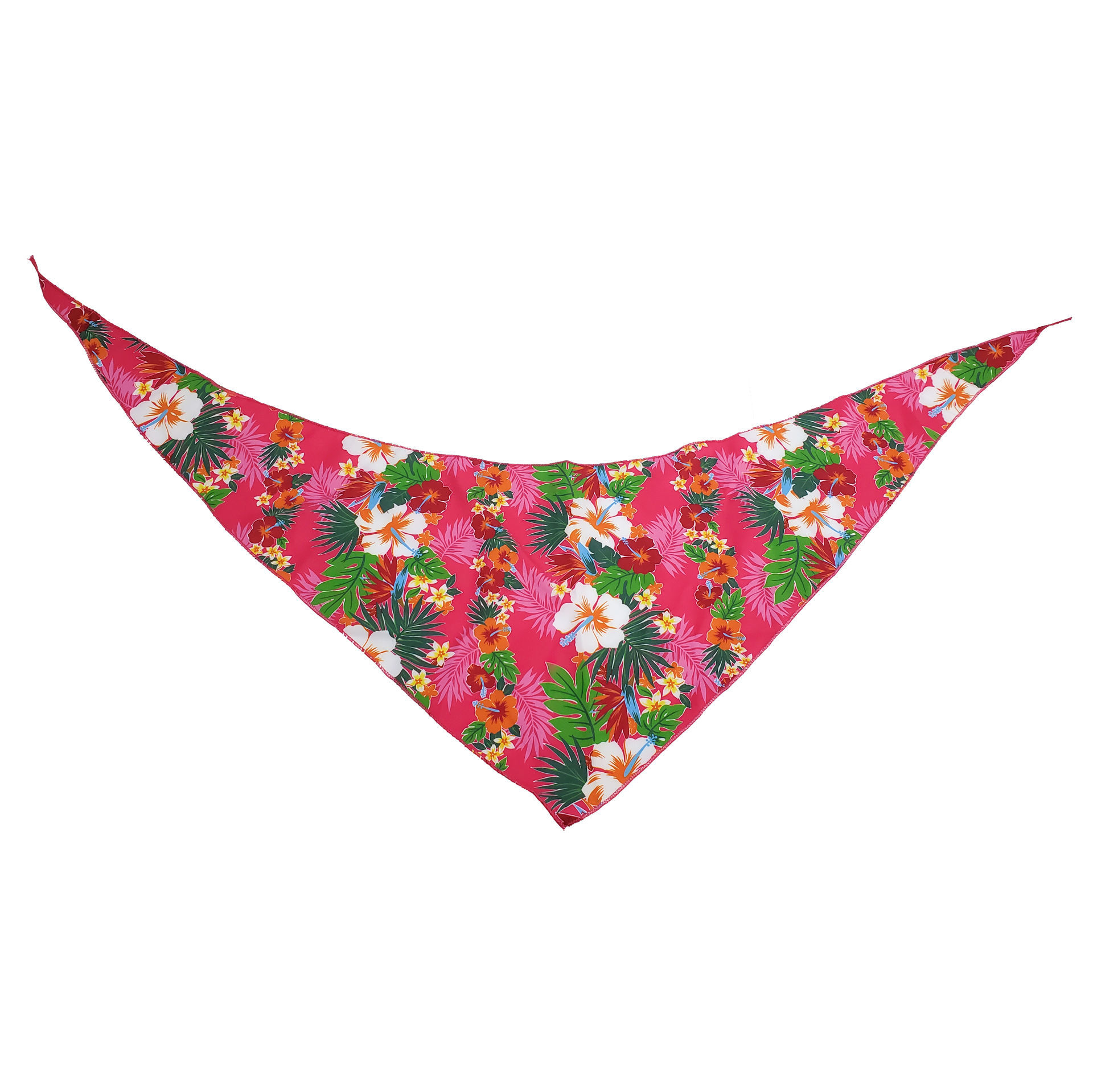 Picture of One Sided Bandana - Hawaiian Tied Bandana (Pink)