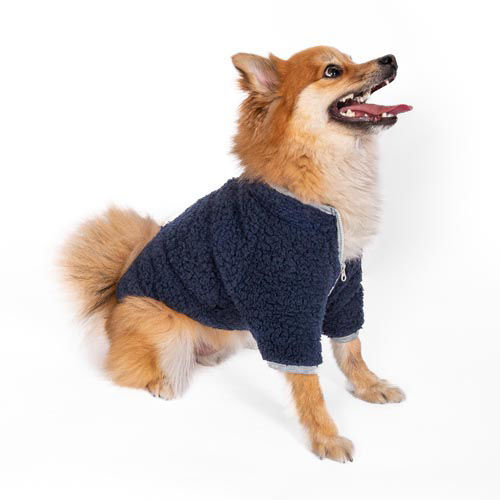 Picture of HD Half-Zip Sherpa Fleece Pullover - Navy